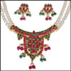 Two Layer Emeralds and Rubies Pearl Set (BJ-6) - Click here to View more details about this Product